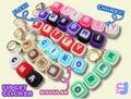 3 Customized Name Keychains