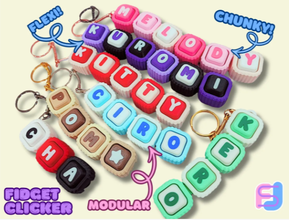 3 Customized Name Keychains